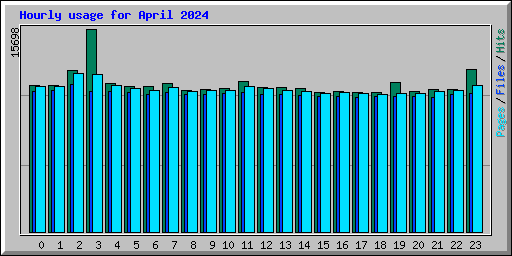 Hourly usage for April 2024